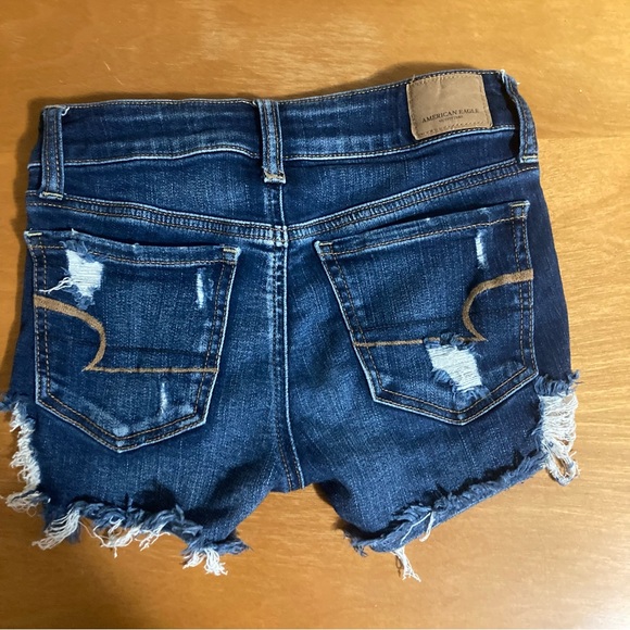 American Eagle Dark Wash Jean Shorts - Picture 4 of 4